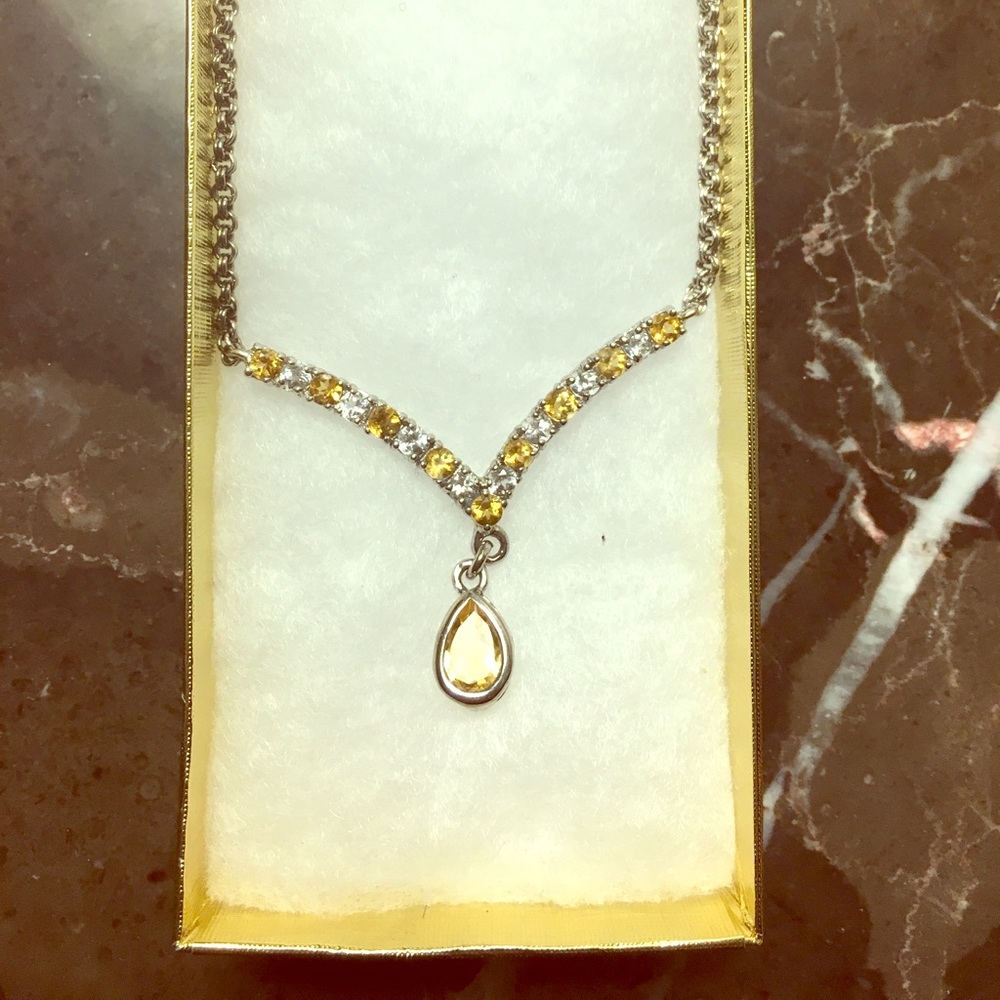 18” sparkling gem necklace